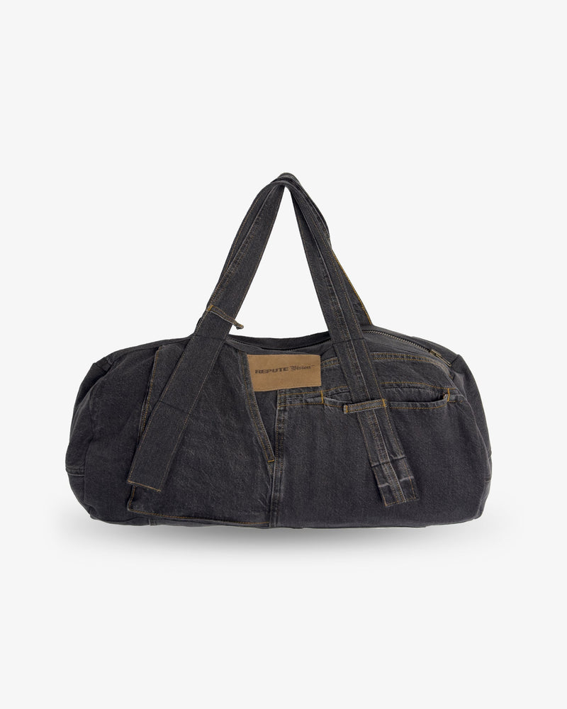 CUSTOM UPCYCLED DENIM BAG GREY - reputevision.com