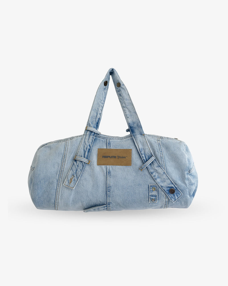 CUSTOM UPCYCLED DENIM BAG LIGHT BLUE - reputevision.com